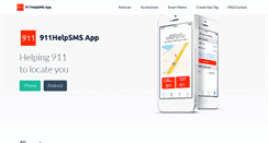 Desktop Screenshot of 911helpsms.com
